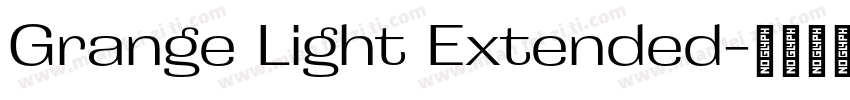 Grange Light Extended字体转换